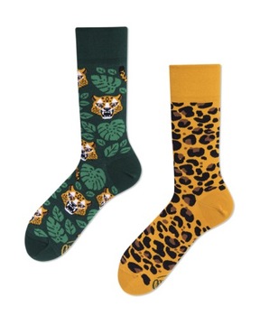 Kolorowe Skarpety MANYMORNINGS El Leopardo 43-46