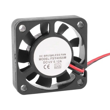 WENTYLATOR UNIWERSALNY 12V 0,12 A 40X40 mm
