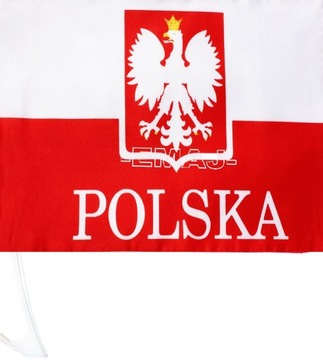 Polska FLAGI FLAGA SAMOCHODOWA 31X46 E0019 EMAJ