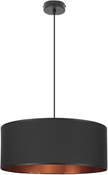 Stylowa LAMPA WISZĄCA środek miedź 50 cm Abażur