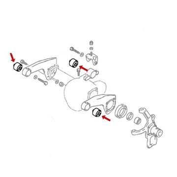 Втулка подвески оси FR L200 PAJERO MB430694