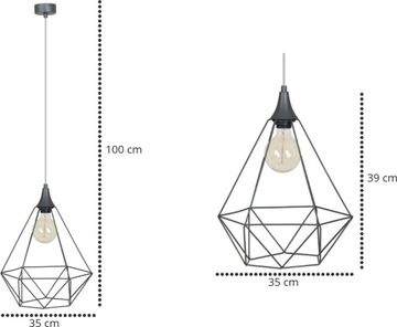 СВЕТОДИОДНЫЙ ПРОВОДНОЙ ПОТОЛОЧНЫЙ СВЕТИЛЬНИК LOFT