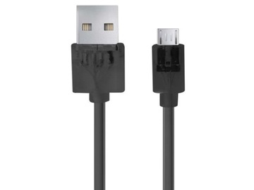 Kabel USB Micro USB 1.5m kamera tablet czarny