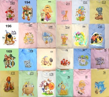 Body krótki RĘKAW Nadruk 100% bawełna POLSKIE 116