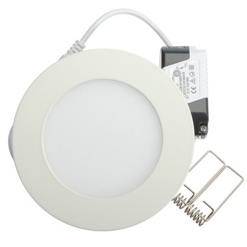 Oprawa panel LED sufitowy SLIM na 230V 6W ciepła