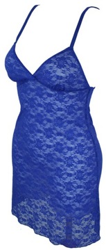 TEZENIS calzedonia čipkovaná spodnička modrá S