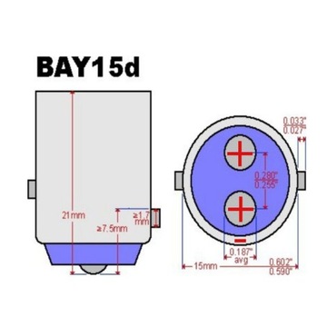 Лампа VISION P21/5W 24V 21/5W BAY15d E4