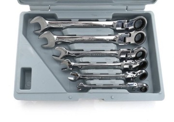 КЛЮЧИ С ТРЕЩОТКОЙ, 8-19ММ, 12 шт., НАБОР КЛЮЧЕЙ