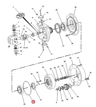 УПЛОТНИТЕЛЬНОЕ КОЛЬЦО СТУПИЦЫ CAT 428B 546849 5W5479