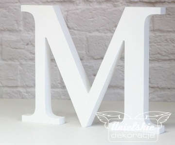 Litery Logo Inicjały Litery Dekoracyjne MDF