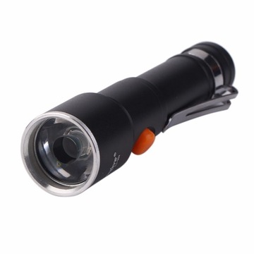 LATARKA SKYWOLFEYE LED KLIPS ALUMINIUM +BATERIA AA