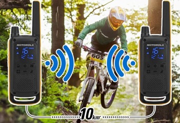 Рации MOTOROLA T82 EXTREME + НАШИВКИ С МИКРОФОНОМ 8 шт |