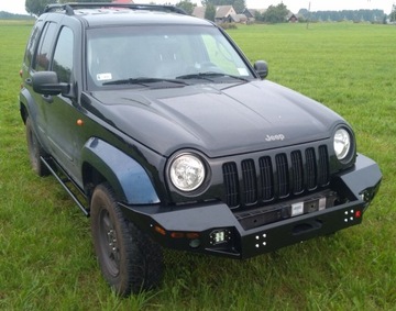 Стальной передний бампер Jeep Cherokee KJ