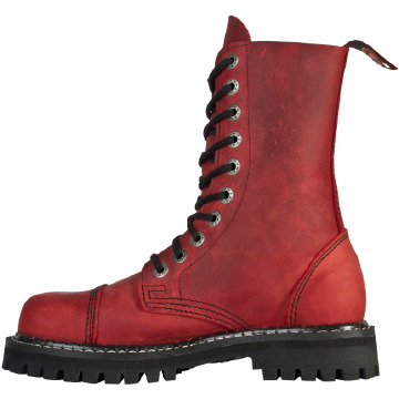 KMM 10 отверстия в отверстиях Boots Red Nubuk Size 43