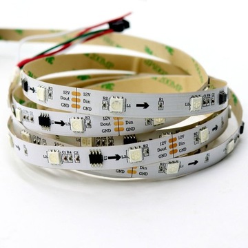 КОМПЛЕКТ СВЕТОДИОДНЫХ ЛЕНТ RGB RGBW 100 м 5050 SMD DIGITAL