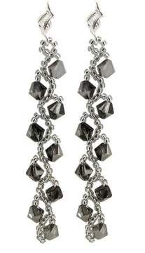 Kolczyki Arsylion z elem. Swarovski Silver Night