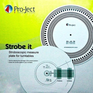 Szablon Pro-Ject Strobe it + dysk stroboskopowy