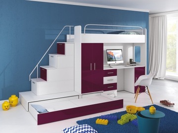 фото ориг. №7, Bunk bed raj 5 with a table complete with a table 2 mattresses - free of charge seat