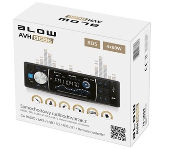 АВТОМОБИЛЬНОЕ РАДИО BLOW MP3 USB SD BLUETOOTH 4x 60 Вт