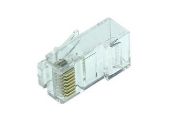 Wtyk modularny RJ45 8p8c Cat.5e drut 100 sztuk FV