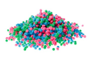 POMPONIKI DEKORACYJNE pompony MIX 9 120szt.