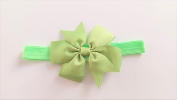 OPASKA KOKARDA na włosy dla dzieci ZIELONA kr