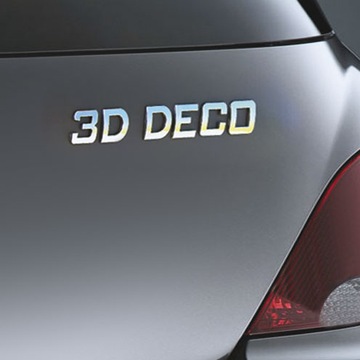 ХРОМИРОВАННАЯ 3D БУКВА 18мм x 2см ИТАЛИЙСКИЙ ШРИФТ