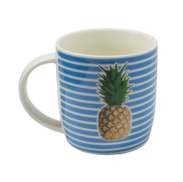 KUBEK do kawy herbaty ANANAS niebieski 300ml