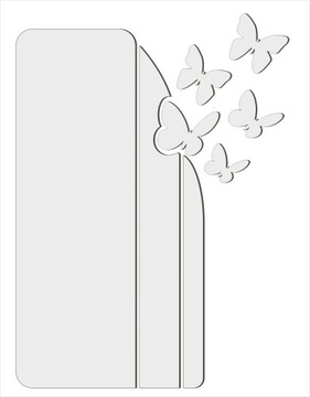 Декоративное акриловое зеркало Бабочки