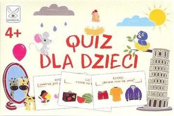 Quiz dla dzieci 50 kart 100 pytań HIT