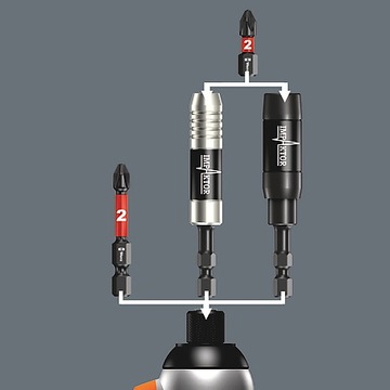 ДЕРЖАТЕЛЬ УДАРНОГО УДАРА С КОЛЬЦОМ И МАГНИТОМ, 1/4''*75MM
