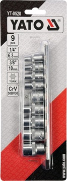 КЛЮЧИ TORX НА РЕЙКЕ E5-E16 YATO YT-0520