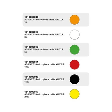 PRZEWÓD KABEL XLR 10m MIKROFONOWY z OZNACZENIEM