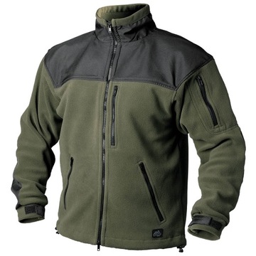 Bluza Męska Polar HELIKON CLASSIC ARMY Fleece Olive Green/Czarny