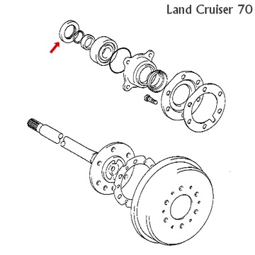 Сальник задней полуоси HILUX LAND CRUISER 70 90 90310-50006 ORIGINAL TOY