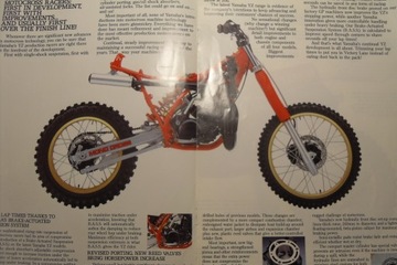 YAMAHA YZ 490/250 ENDURO MOTOCYKL PROSPEKT FOLDER