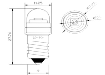 E10 CREE UHP Светодиодный фонарик 6В 9В 12В МОЩНОСТЬ