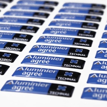 NAKLEJKA 3D WYPUKŁA żelowa RÓŻNE ROZMIARY z Nadrukiem TWOJE LOGO 200 sztuk