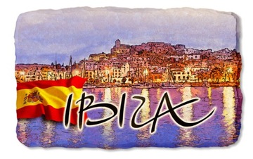 IBIZA HISZPANIA magnes na lodówkę kamień 459