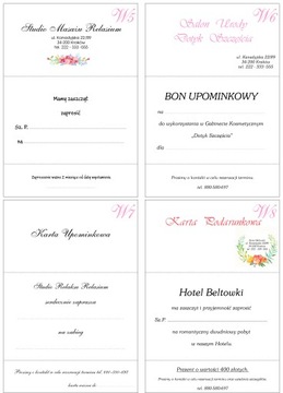 ПОДАРОЧНЫЕ ВАУЧЕРЫ ПОДАРОЧНЫЕ ВАУЧЕРЫ НАБОР ИЗ 10 ШТ.