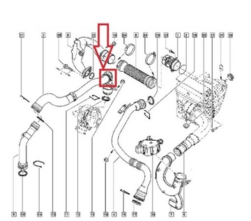 ШЛАНГ ИНТЕРКУЛЕРА RENAULT MEGANE III 1.5 DCI