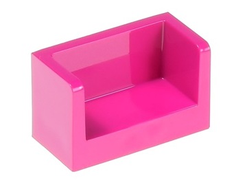 LEGO Panel 1x2x1 ławeczka 23969 karmazynowy 2 szt.