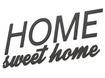 Деревянные 3D надписи на стене ДОМ, милый дом