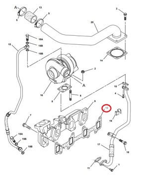 ПРОКЛАДКА КОЛЛЕКТОРА JCB 3CX 4CX 02/203017 PERKINS