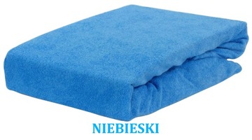 PRZEŚCIERADŁO FROTTE Z GUMKĄ 160x200 NIEBIESKIE
