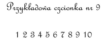 АКЦИЯ Номера свадебного стола - шрифт №9.