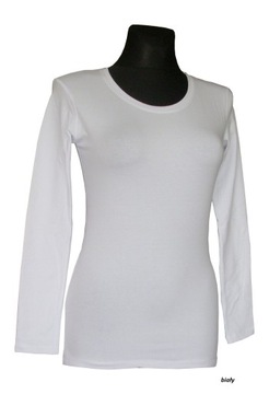 GŁADKA KLASYCZNA BLUZKA TUNIKA DŁUGI RĘKAW JAKOŚĆ