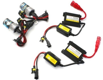 H7 ZESTAW XENON HID KOMPLET OŚWIETLENIA SLIM 35W-DC CIEPŁY BIAŁY H7 4300K