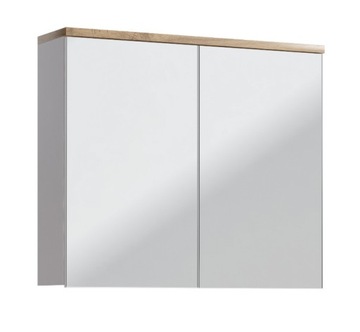 Szafka z lustrem Bali dąb / biała szerokość 60 cm