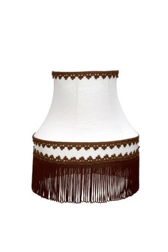 Klosz Abażur Retro Dworski Ecru/Jasny Brąz 34x54x4